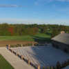 A view of the clubhouse and a fairway from Sunny Hill Golf & Recreation.