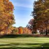 A fall day view from a tee at Brookside Golf Course.