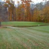 Fall view of a green at Rolling Green Golf Club.