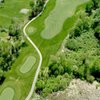 Aerial view of hole #9 at Mud Run Golf Course
