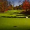 A fall view of a green at Chagrin Valley Country Club