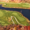 A fall aerial view from Reserve Run Golf Course