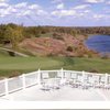 A view from the clubhouse balcony at Reserve Run Golf Course