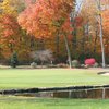 A fall view of green at Pines Golf Club