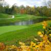 A view of the 3rd hole with water coming into play at Stonelick Hills Golf Course