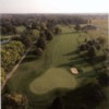 Aerial view of green #12 at Piqua Country Club