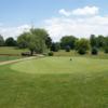 A view of the practice area at Edgewater Golf Club