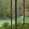 A fall view of green #18 at Safari Golf Club.