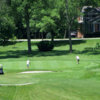 A view of a green at Moose Golf Course
