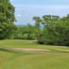 View of a bunkered green at Sleepy Hollow Country Club