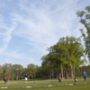 A view of the driving range tees at Mill Creek Park Golf Course