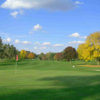 A view of a green at Liberty Hills Golf Club