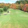 A fall day view of a fairway at Clearview Golf Club