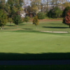 A sunny day view of a hole at Rosemont Country Club.