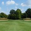 A view of a green protected by bunkers at Champions Golf Course (Publiccourses)