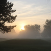 A foggy view from Minerva Lake Golf Course