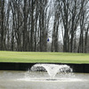 A view of the 7th hole with water fountain in foreground at Bent Tree Golf Club