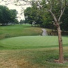 A view of the 16th hole with cart path in background at Blackhawk Golf Club