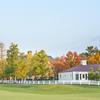 A view of the golf cart barn at New Albany Country Club