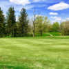 A spring day view of a hole at Golf Club of Bucyrus.