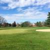 A fall day view of a hole at Ohio University Golf Course.
