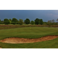 The third hole on the West nine of the Grizzly Course at The Golf Center at Kings Island is a 422-yard par 4. 